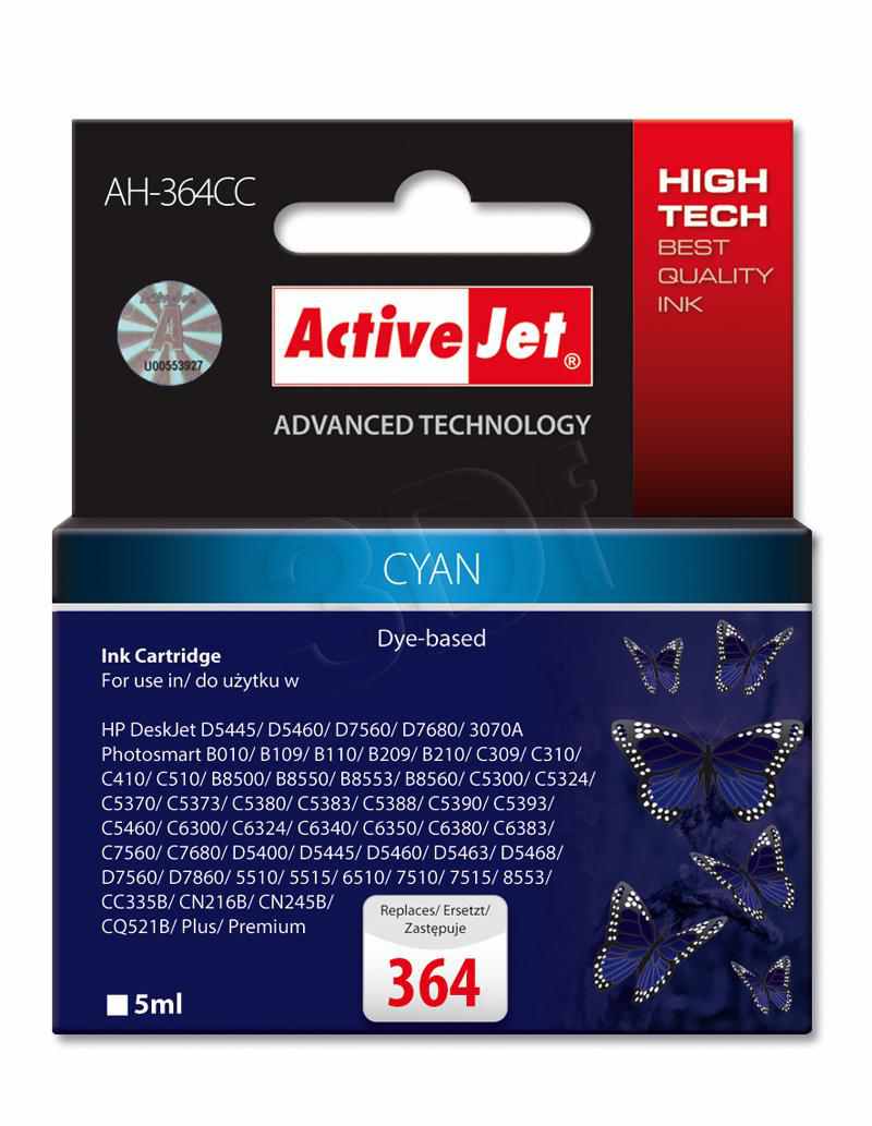 Cartucho Comp Activejet Hp N364 Cyan